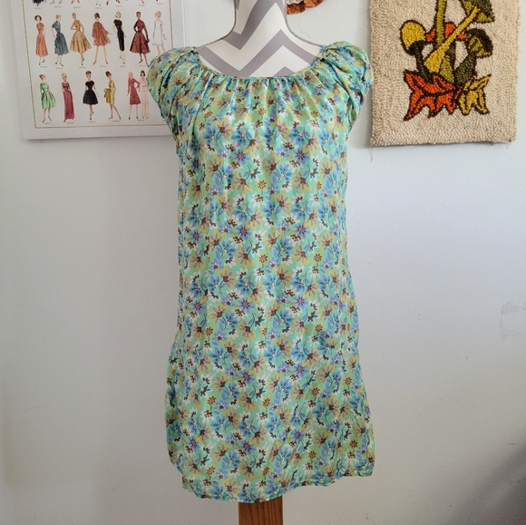 Zara Woman | Floral Silk Mini Dress - Picture 1 of 7